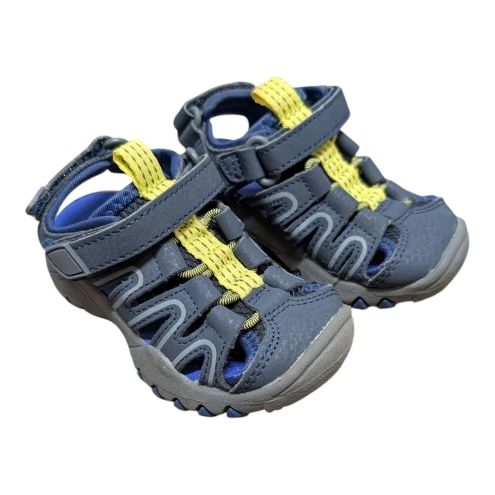 Cat & Jack Boys Blue Gray Afton Hiking Sandals Size 5 Baby